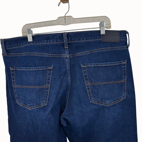 Lucky Brand Men's 410 Athletic Slim Fit Blue Denim Jeans 38x32 Dark Wash - Picture 6 of 8